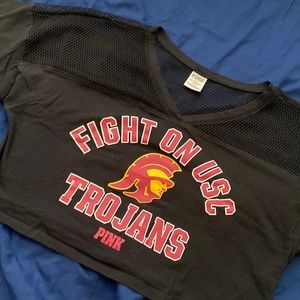 PINK USC Trojans Crop Top